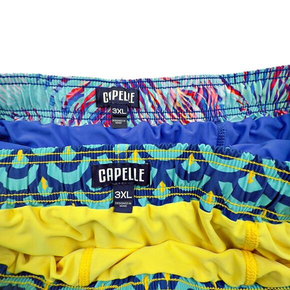 Capelle Miami Lot 2 Men's 3XL Hybrid Lined Swim Trunks Shorts  8" Inseam - Picture 8 of 11